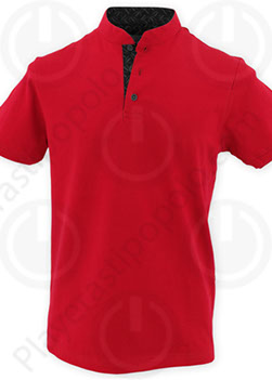 Playera Polo Roja  Playera Tipo Polo Cuello Mao Roja