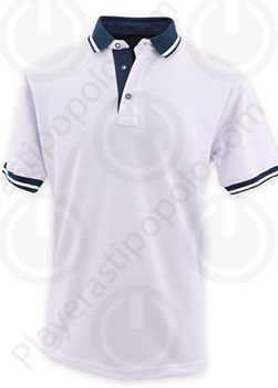 Playera Tipo Polo Algodon Poliester  Playera Tipo Polo Cuello Mao Blanca